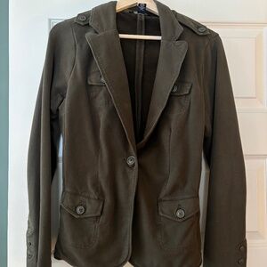 Lucky Brand Cotton Blazer - Olive/Army Green - Size M
